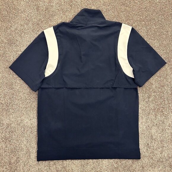 Nike Coach Football Jacket Top Men's Short Sleeves 1/4 Zip Navy Size M - NWT $80 - Picture 10 of 15